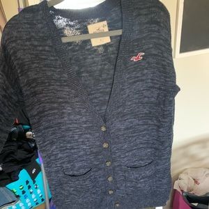 Navy oversized cardigan